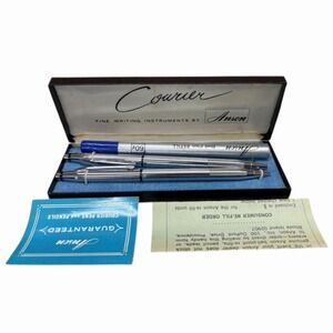 Vintage Anson Courier Pen and Pencil Set with Original Box